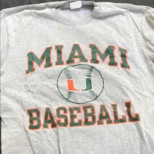 U- Miami baseball shirt